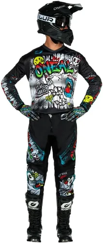 Miniatura 2 de MX Outfit O'Neal Element Rancid - Juego de pantalón y camisa para motocross en color neón, para niños/juveniles, conjunto de equipo de motocross