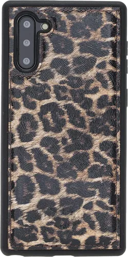 Miniatura 71 de Venito Lucca - Funda de piel compatible con Samsung Galaxy Note 10 (6,3 pulgadas), extra segura, con cubierta trasera acolchada, cocodrilo negro