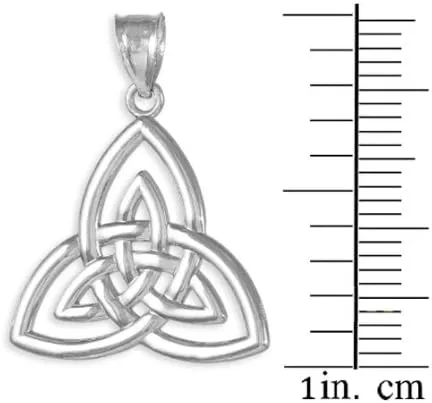 Miniatura 2 de Colgante Triquetra Celta de Plata, Plata esterlina, No es una piedra preciosa