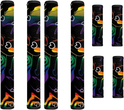 Miniatura 53 de America250 - Juego de 8 fundas antideslizantes para manijas de puerta de refrigerador, 4 de julio de 2026, protectores para nevera, horno, mantener