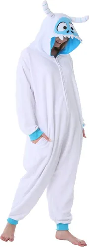 Miniatura 3 de dressfan Disfraz de monstruo de nieve de animales, disfraz de monstruo, pijama de monstruo para cosplay, Nieve