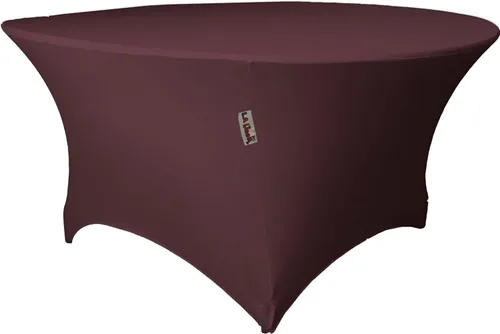 Miniatura 16 de LA Linen Mantel redondo de elastano, 60 x 30 pulgadas, negro