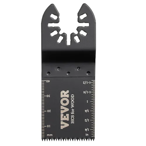 Miniatura 9 de VEVOR 100 piezas de cuchillas oscilantes, kit de cuchillas de multiherramienta de liberación rápida, cuchillas de herramienta HCS para madera