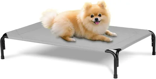 Miniatura 8 de Cama Elevada para Perros para Exteriores, Catre Elevado XL para Perros con Malla Lavable, Cuna Refrescante para Mascotas a Prueba de Mordidas