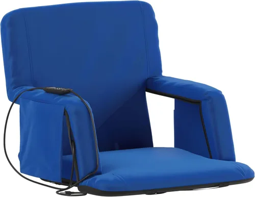 Miniatura 16 de Flash Furniture Malta - Asiento de estadio con calefacción y soporte de respaldo, 6 posiciones reclinables, silla portátil con correas para mochila