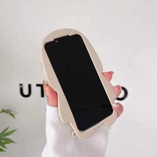 Miniatura 6 de Funda para iPhone 13 Pro Max, Lindas Fundas 3D Kawaii de Dibujos Animados de Suéter Tiburón con Llavero, Funda de Silicona Gel Suave con Protección