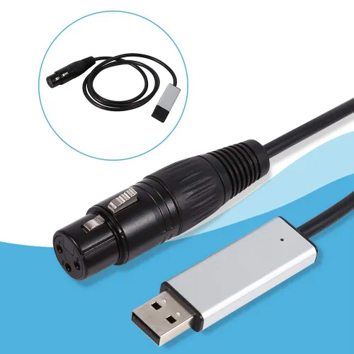 Miniatura 2 de Mini USB a DMX Interfaz Adaptador Controlador DMX512 Ordenador Etapa Iluminación Controladores Dimmer