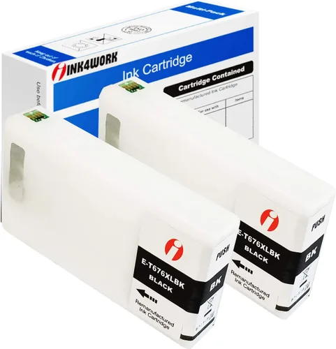 Repuesto remanufacturado para Epson 676XL T676XL 676 XL T676XL120 Cartucho de tinta para uso con Workforce Pro WP-4010 WP-4020 WP-4023 WP-4090