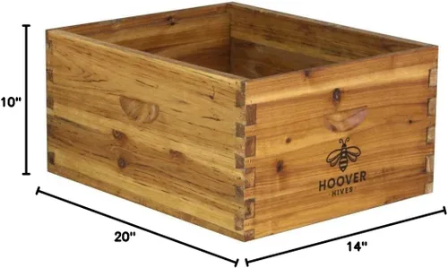 Miniatura 6 de Hoover Hives Caja de cría profunda Langstroth de 10 marcos sumergida en cera de abeja 100% incluye marcos de madera y bases enceradas (sin montar)