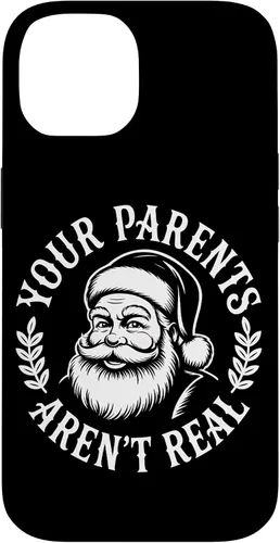 Miniatura 4 de Your Parents Aren’t Real Santa Humor Holiday Festive Cartoon Case for iPhone XR