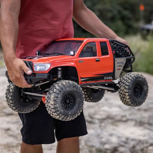 Miniatura 4 de Axial RC Crawler 1/6 SCX6 Trail Honcho 4WD RTR (transmisor y receptor incluidos, batería y cargador no incluidos), rojo, AXI05001T1, camiones