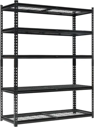 Miniatura 10 de Estantería de garaje resistente, estantes de almacenamiento ajustables de 5 niveles, 36 x 18 x 72 pulgadas, cargas de 3000 libras, estantería