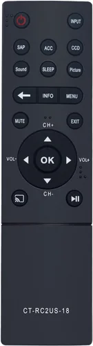 Nuevo CT-RC2US-18 - Control remoto de repuesto para Toshiba LED TV 43L511U18 50L711U18 55L711U18 50L711M18 55L711M18