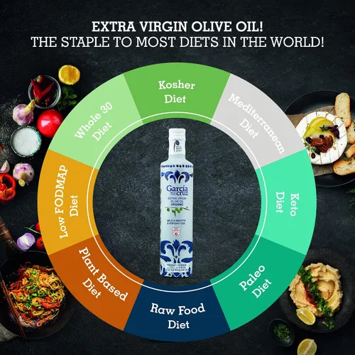 Miniatura 8 de Aceite de oliva virgen extra orgánico de Garcia de la Cruz, sabor suave y suave para uso diario, aceite de oliva orgánico español, de origen único