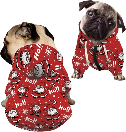 Miniatura 22 de Howilath Disfraz de Halloween de hueso de perro, sudadera con capucha de esqueleto para perro, ropa para mascotas, ropa con cremallera de calavera