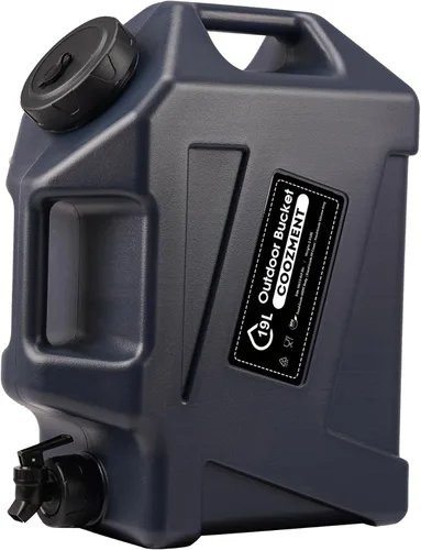 Miniatura 14 de COOZMENT Contenedores de agua de 3.2 galones/5 galones con grifo, jarra de agua sin BPA, tanque de agua verde militar, contenedores