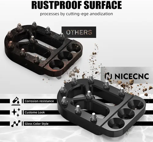 Miniatura 5 de NICECNC Extensor de palanca de pedal de freno negro compatible con 390 Adventure 2020 2021 2022 2023, 690 Enduro R 2008-2023, compatible con GasGas