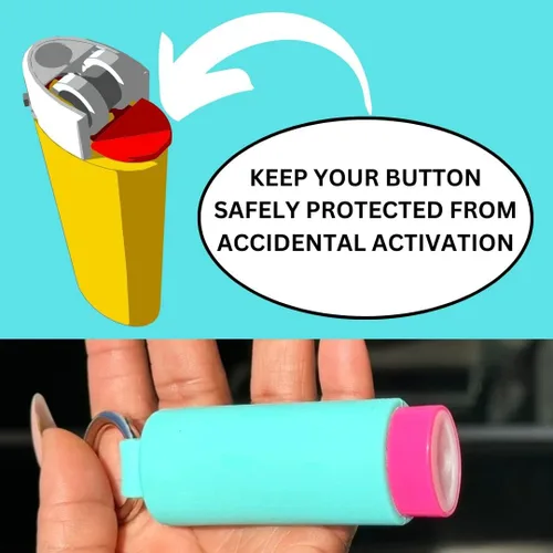 Miniatura 7 de Lighter Holder for J6 BIC Lighters. Keychain Lighter Case. Silicone Keychain case has a Spring Clip Attached to Easily Secure to Any Bag, Key Ring