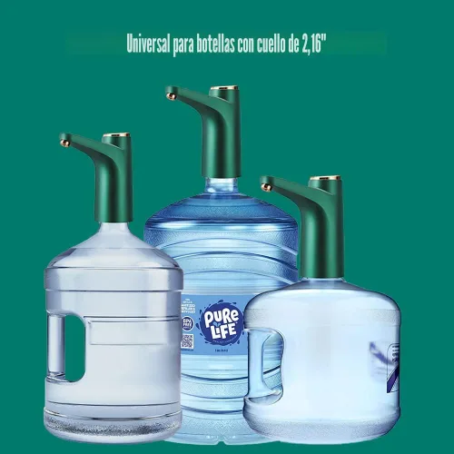 Miniatura 4 de Sistema de bomba dispensadora de botella de agua de 5 galones, bomba de agua potable automática con carga USB, dispensador de agua eléctrica Verde