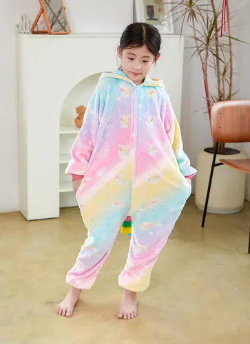 Miniatura 26 de Mameluco de unicornio para pijamas de animales, cosplay, disfraz unisex de Halloween
