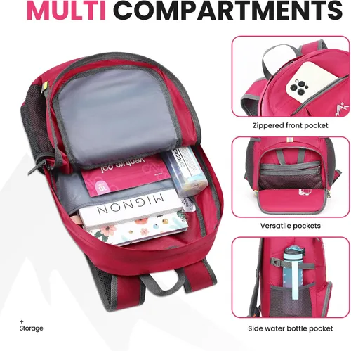 Miniatura 21 de Venture Pal 35L Ultraligero Ligero Plegable Plegable Viaje Camping Senderismo Deportes al aire libre Mochila Daypack