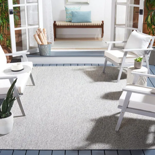 Miniatura 72 de SAFAVIEH Courtyard Collection CY8520 - Alfombra decorativa sólida para interiores y exteriores, impermeable, fácil limpieza, 2 x 3 pies 7 pulgadas