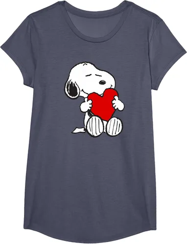 Miniatura 15 de Peanuts Camiseta de San Valentín Snoopy Hugging Heart, Negro