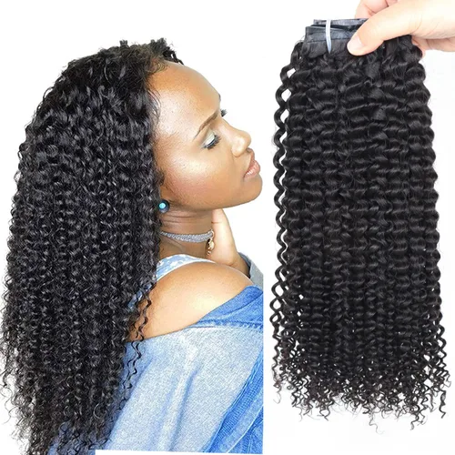 Extensiones de cabello humano rizado sin costuras 3A 3B, color negro natural, ultra fino, doble trama, PU, invisible, clip, 7 unidades, 14 pulgadas