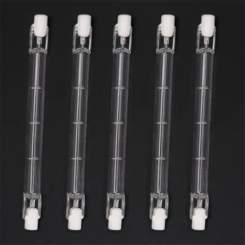 5PC R7S 300 vatios 118MM 4.6 pulgadas T3 bombillas halógenas 220-240V J tipo doble extremo bombillas halógenas R7S J118 500W filamento luces de
