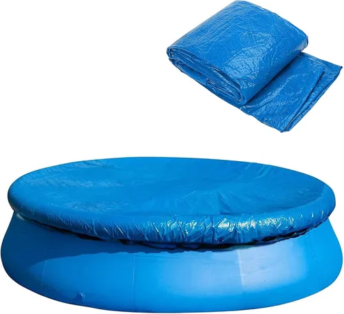 Miniatura 7 de DECOHS Cubierta solar para piscinas de 6 pies, cubierta solar para piscinas de marco redondo, cubierta de piscina para redonda inflable, protector