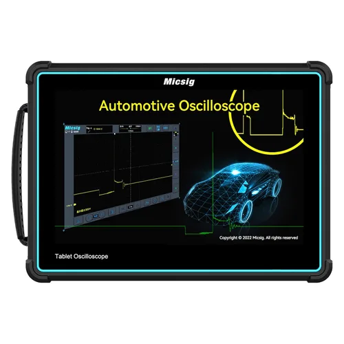 Osciloscopio digital para tableta automotriz Micsig, 4 canales, pantalla táctil de 10.1 pulgadas, ancho de banda de 100 MHz, frecuencia de muestreo