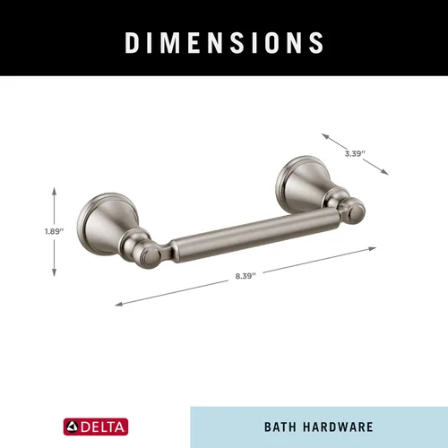 Miniatura 5 de Delta Woodhurst (1-Pack) Portarrollos de Papel Higiénico Brilliance Acero Inoxidable Portarrollos de Papel Tissue para Organización y Almacenamiento