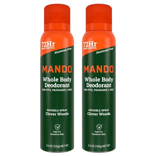 Miniatura 10 de Mando Desodorante de cuerpo entero para hombres – Desodorante en aerosol invisible – Control de olores de 72 horas – Fórmula de baja irritación
