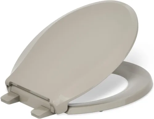 Miniatura 61 de KOHLER 4636-RL-0 Cachet ReadyLatch - Asiento de inodoro alargado con cierre lento, asiento de inodoro de cierre suave con tapa silenciosa, topes