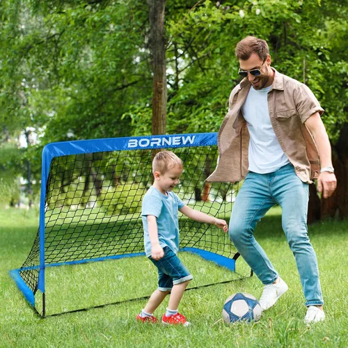 Miniatura 6 de Kids Soccer Goal for Backyard Set - 2 Set of 6X4 / 4X3 ft Toddler Soccer Nets Training Equipment, Soccer Ball, Pop Up Portable Soccer Set for Kids