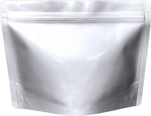 Paquete de 50 bolsas de pie de Mylar de 7.5 mil, 8.5 x 6.5 pulgadas, resellables, a prueba de olores, resistentes al agua caliente, bolsas de