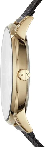 Miniatura 3 de Armani Exchange - Reloj de cuarzo de acero inoxidable con correa de piel para mujer