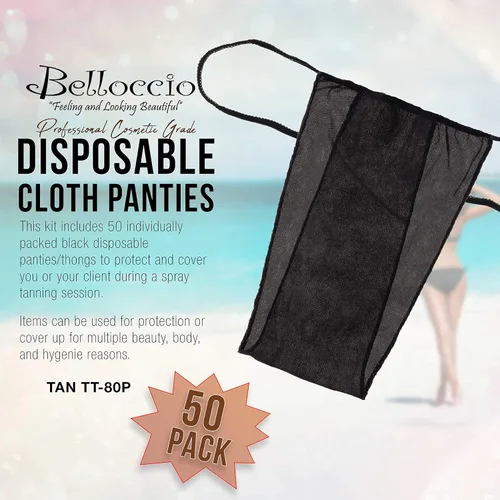Miniatura 2 de Belloccio Pack de 50 bragas desechables Aerógrafo Spray Bronceado, envolturas corporales