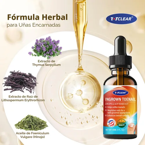 Miniatura 3 de Alivio de Uñas Encarnadas: Herramienta para Uñas Encarnadas para Hombres Mujeres - Kit de Eliminación de Uñas Encarnadas - Gotas Correctoras de Uñas