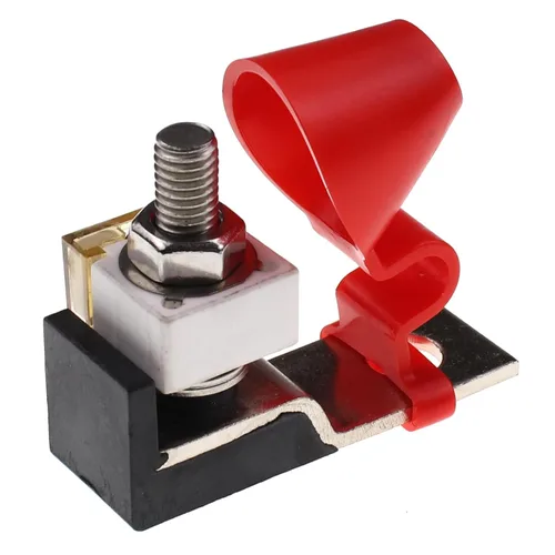 Miniatura 3 de Fusible de batería de 58 V con un solo perno de 5/16 pulgadas (M8) 75A, kit de bloque de fusibles de terminal con fusible 75A para barco, RV, coche