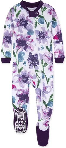 Miniatura 97 de Burt's Bees Baby Pijama para bebé niña, 100% algodón orgánico, pijama de una pieza, overol diagonal con cremallera, ajuste cómodo