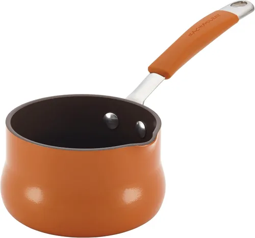 Miniatura 11 de Rachael Ray Cucina - Calentador de mantequilla antiadherente/cacerola pequeña, 0.75 cuartos de galón, azul agave