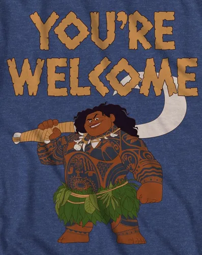 Miniatura 5 de Disney Camiseta Moana Maui Youre Welcome Carbóm jaspeado