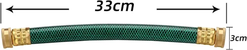 Miniatura 2 de WADEO Kit de conector de barril de lluvia, paquete de 2, kit de enlace de barril de lluvia con dos mangueras de 12 pulgadas y cuatro accesorios