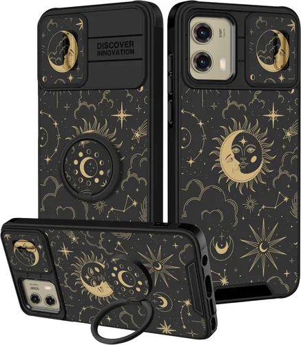 Miniatura 105 de Funermei Funda para Moto G Play 4G 2024 – Funda para teléfono para mujeres y niñas, diseño único de gato y libros, diseño único con funda