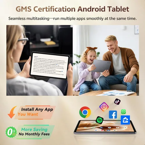 Miniatura 4 de SVITOO Tablet de 12 pulgadas, tableta Android 16, pantalla grande de 12 pulgadas, pantalla 2K, Octa-Core, 30 GB de RAM 128 GB de almacenamiento 1 TB