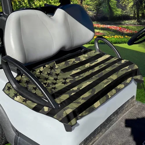 Miniatura 48 de Yewattles Funda de Asiento de Carrito de Golf Portátil Toalla de Asiento Club Car Ajuste Universal Carrito de Golf de 2 Asientos