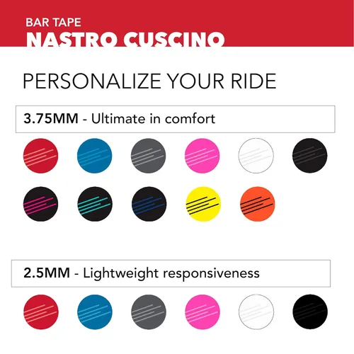 Miniatura 5 de SILCA Nastro Cuscino - Cinta para manillar de bicicleta, color negro de 0.098 pulgadas, cinta de barra de bicicleta extra gruesa, viene con tapones
