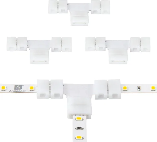 Miniatura 12 de Armacost Lighting 566021 Conector de cable a cinta LED blanco/de un solo color, paquete de 18