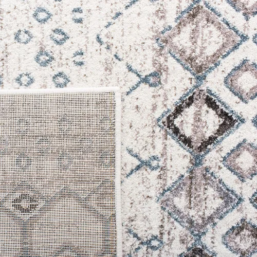 Miniatura 66 de SAFAVIEH Amsterdam Collection Alfombra Decorativa - 2.3 pies x 4 pies, Negro & Multi, Diseño Marroquí Bohemio, Sin Desprendimiento y Fácil Cuidado